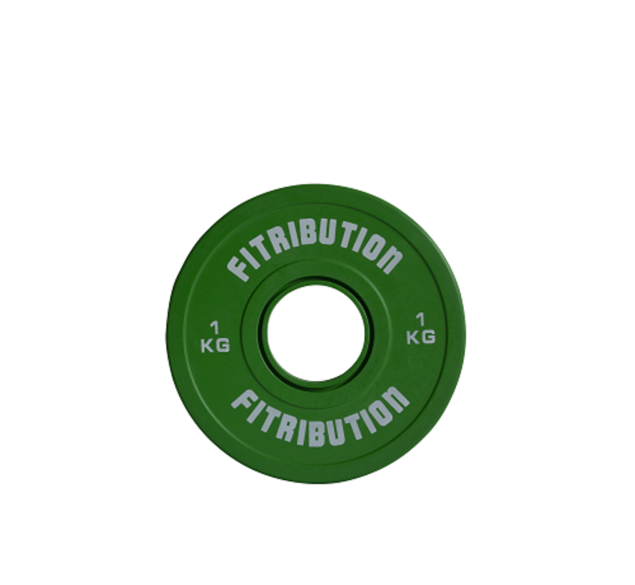 1kg disque fractionnaire caoutchouc 50mm (vert)