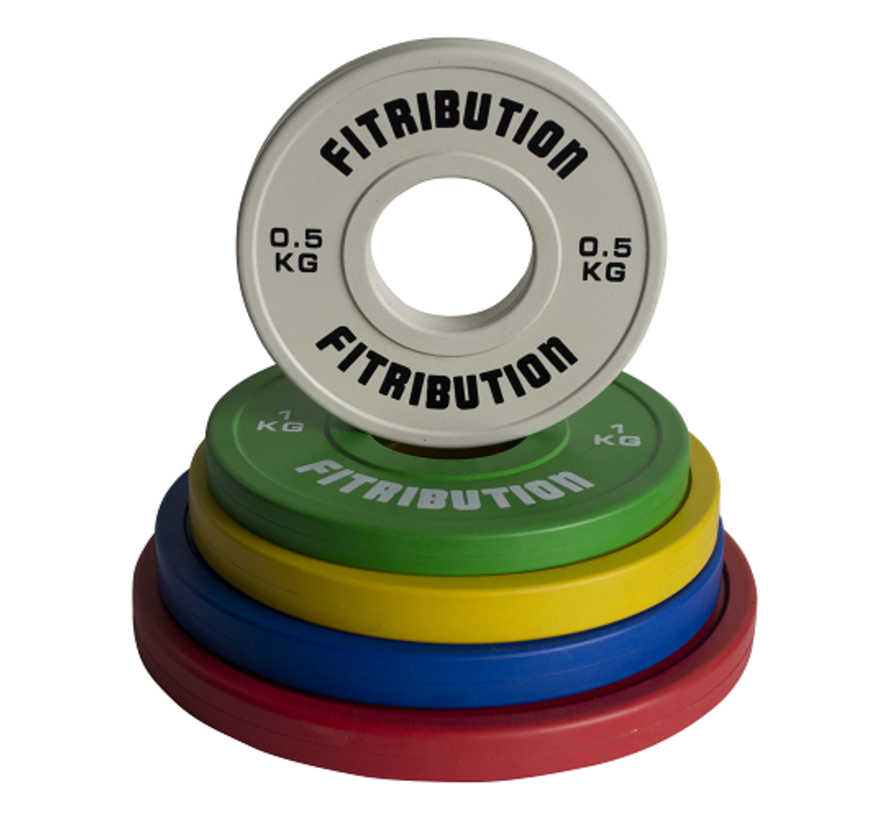 0 5kg disco fraccionale caucho 50mm blanco Fitribution