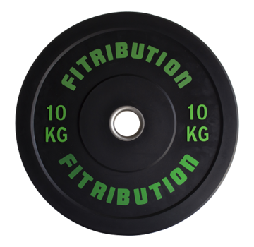 Fitribution 10kg disque bumper plate caoutchouc 50mm