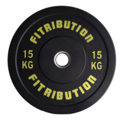 Fitribution 15kg disque bumper plate caoutchouc 50mm