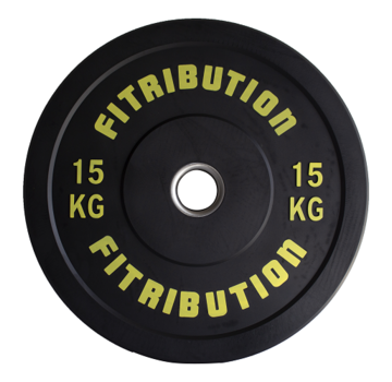 Fitribution 15kg bumper plate rubber 50mm