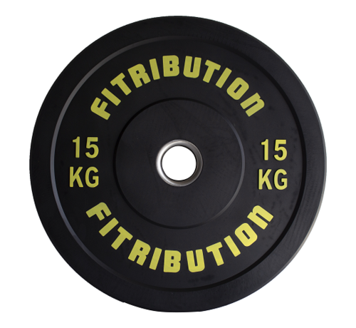 Fitribution 15kg bumper plate rubber 50mm