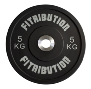 Fitribution 5kg bumper plate urethane 50mm (black)