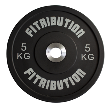 Fitribution 5kg disque bumper plate uréthane 50mm (noir)