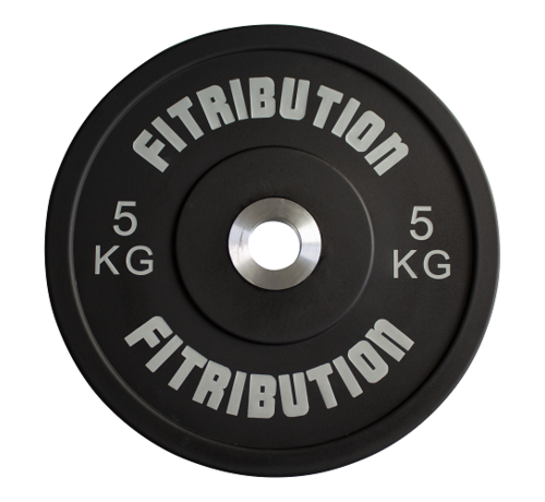 Fitribution 5kg schijf bumper plate urethaan 50mm (zwart)