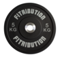 5kg schijf bumper plate urethaan 50mm (zwart)