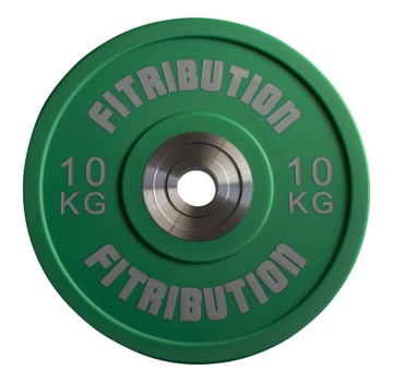 Fitribution 10kg bumper plate urethane 50mm (green)