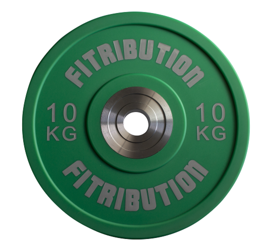 10kg bumper plate urethane 50mm (green)