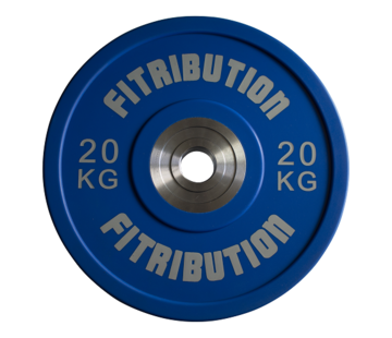 Fitribution 20kg bumper plate urethane 50mm (blue)