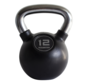 12kg kettlebell caoutchouc avec poignée chrome