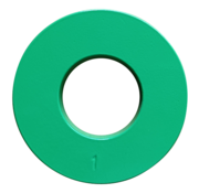 Fitribution 1kg disque fractionnaire acier 50mm (vert)