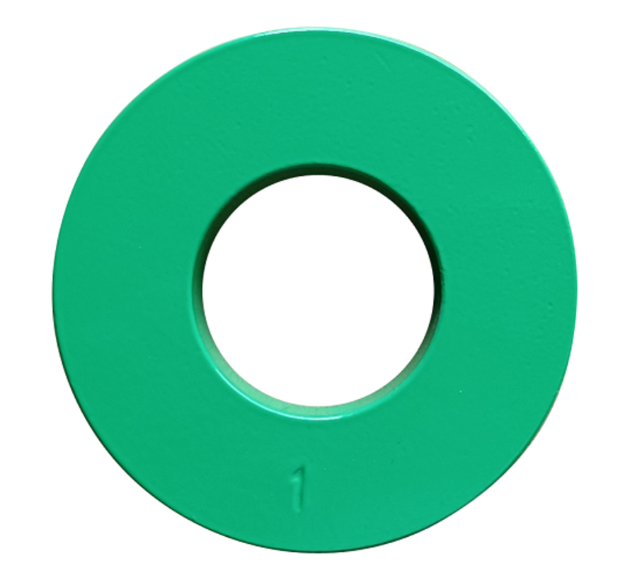 1kg disque fractionnaire acier 50mm (vert)