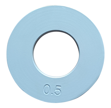 Fitribution 0,5kg disque fractionnaire acier 50mm (blanc)