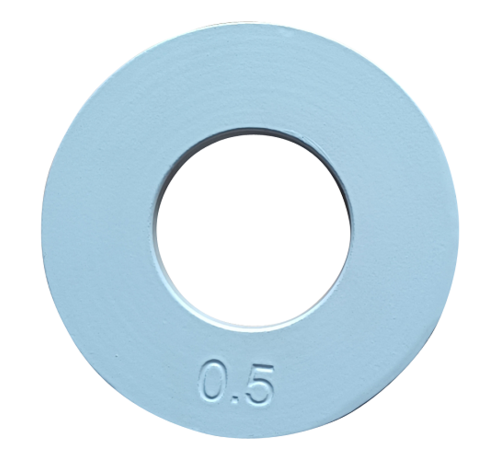 Fitribution 0,5kg disque fractionnaire acier 50mm (blanc)