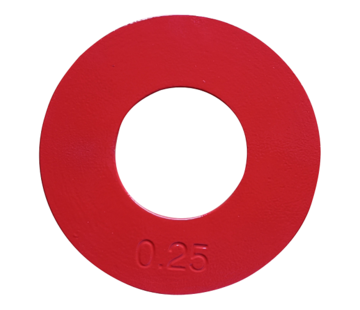Fitribution 0,25kg disque fractionnaire acier 50mm (rouge)