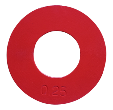 Fitribution 0,25kg disco fraccionale acero 50mm (rojo)