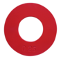 0,25kg steel fractional plate 50mm (red)