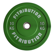 Fitribution 10kg schijf bumper plate rubber 50mm (groen)