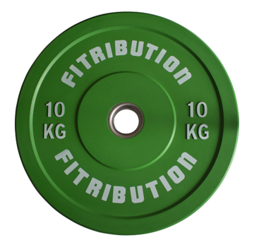 Fitribution 10kg bumper plate rubber 50mm (green)