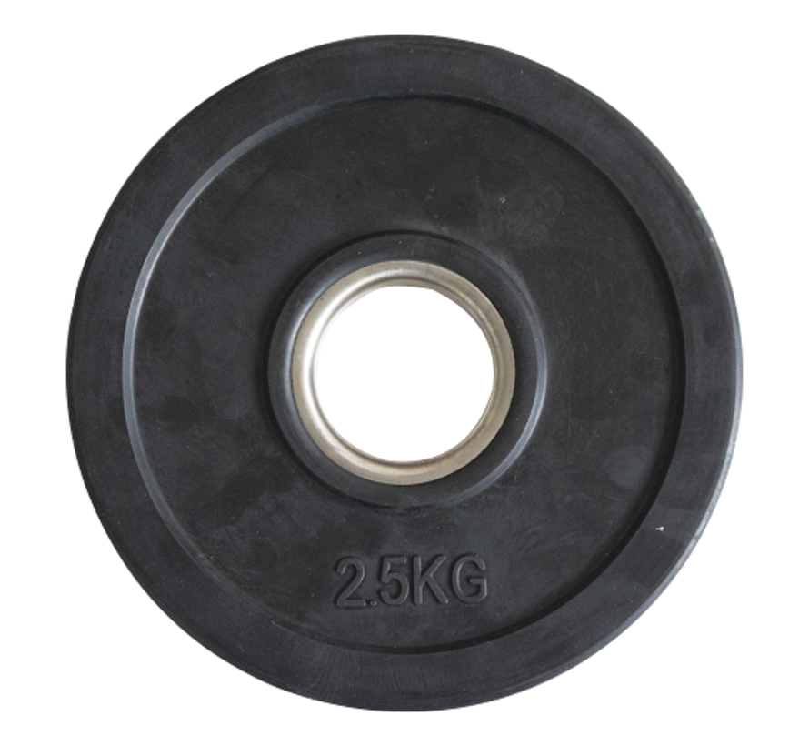 2,5kg fractional plate rubber coated 50mm