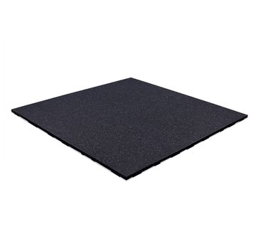 Fitribution Rubber gym tile CONNECT 100x100x2cm dark grey speckles