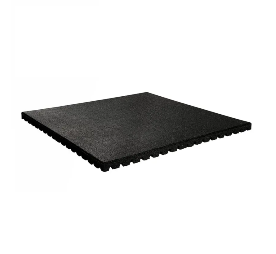 Rubber gym tile PRO 100x100x4,3cm black