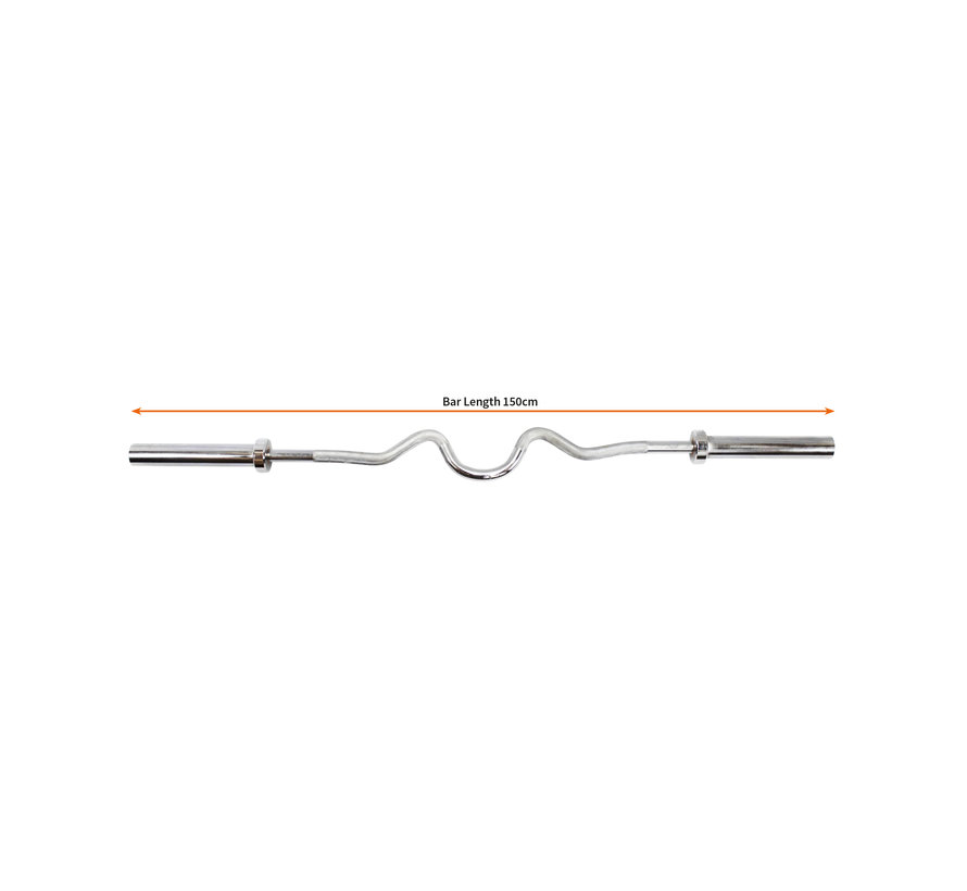 Barre Olympique super EZ Curl XL 50mm 150cm