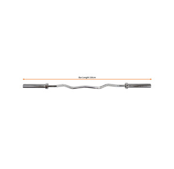 Fitribution Olympic EZ curl bar XL 50mm 150cm hard chrome