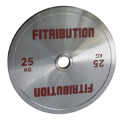 Fitribution 25kg Gekalibreerde stalen schijf (chroom)