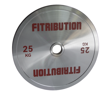 Fitribution 25kg Gekalibreerde stalen schijf (chroom)