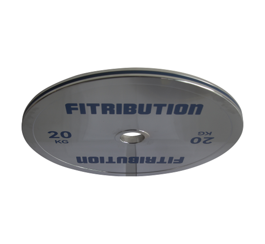 20kg Chrome calibrated steel powerlifting plate