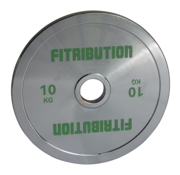 Fitribution 10kg Gekalibreerde stalen schijf (chroom)