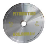 Fitribution 15kg Disque calibré en acier (chrome)