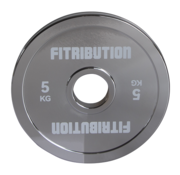 Fitribution 5kg Gekalibreerde stalen schijf (chroom)