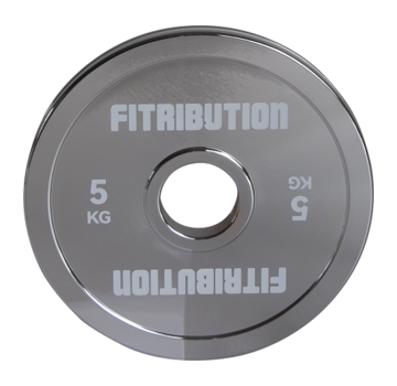 Fitribution 5kg Gekalibreerde stalen schijf (chroom)