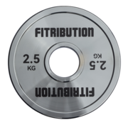 Fitribution 2,5kg Disque calibré en acier (chrome)