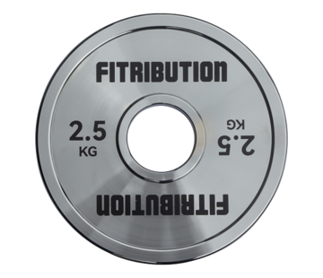 Fitribution 2,5kg Chrome calibrated steel plate