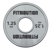 Fitribution 1,25kg Gekalibreerde stalen schijf (chroom)