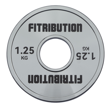 Fitribution 1,25kg Gekalibreerde stalen schijf (chroom)