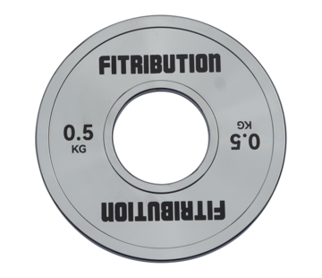 Fitribution 0,5kg Chrome calibrated steel plate