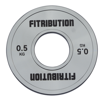 Fitribution 0,5kg Chrome calibrated steel plate