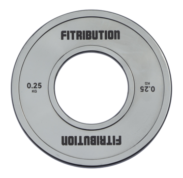 Fitribution 0,25kg Disco de metal calibrado (cromado)