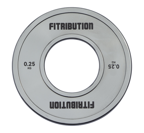 Fitribution 0,25kg Chrome calibrated steel powerlifting plate