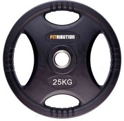 Fitribution Disco De Peso 25kg HQ Caucho Con Agarraderas 50mm