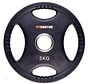 5kg weight plate HQ rubber with grips 50mm