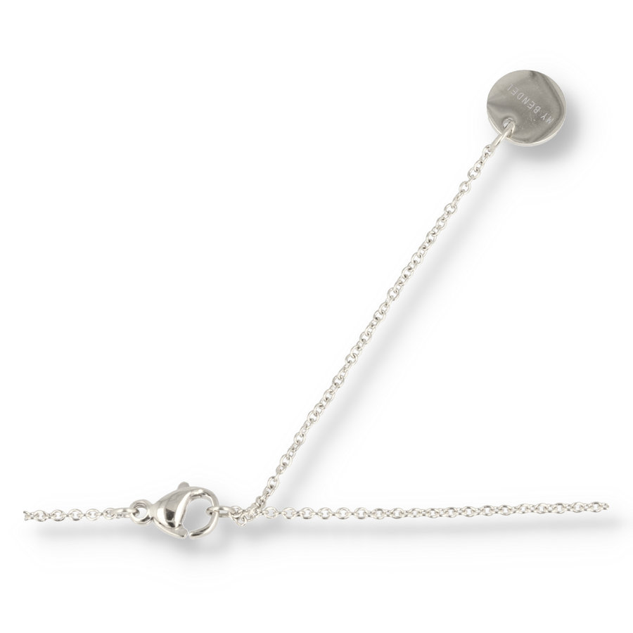 My Bendel Love ketting van zilver, luxe uitstraling, duurzaam stainless steel, antiallergisch, verstelbaar. Perfect cadeau! My Bendel.