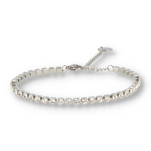 My Bendel Tennis bracelet silver with white zirconia