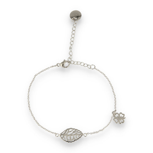 My Bendel Silver charm bracelet with clover