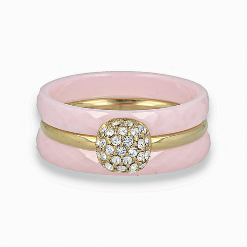 My Bendel Set of pink ceramic with zirconia