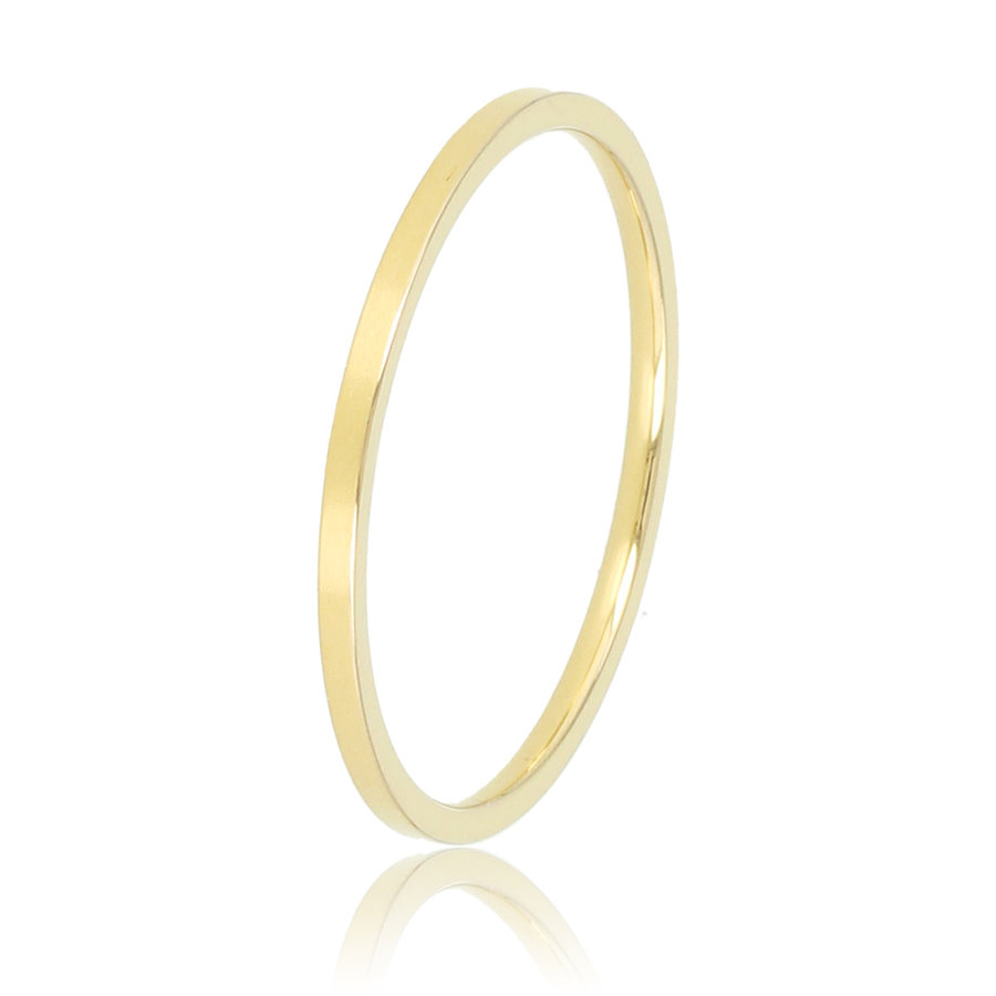 My Bendel Fine gold stacking ring made of stainless steel